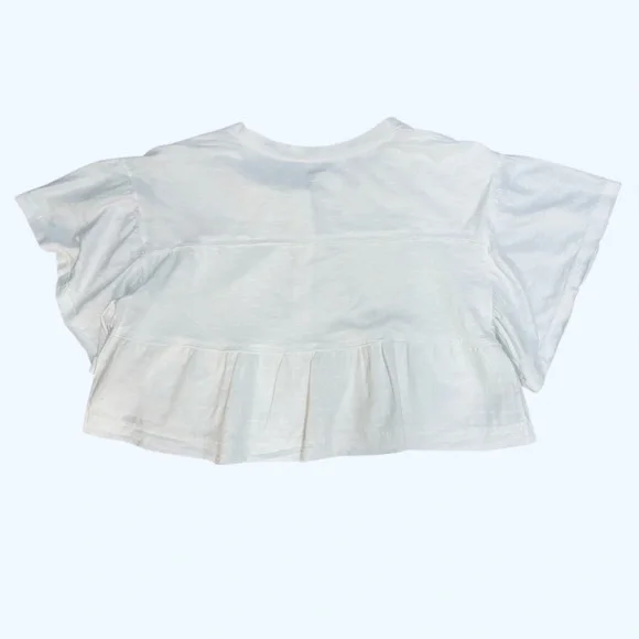 Pilcro Anthropologie White Lace Detail Top nwt - Picture 9 of 15